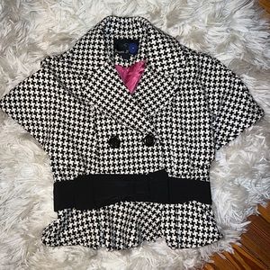 WOOL PEPLUM BLAZER SZ. M